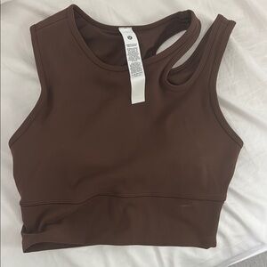 Brown Athletic Tank Top